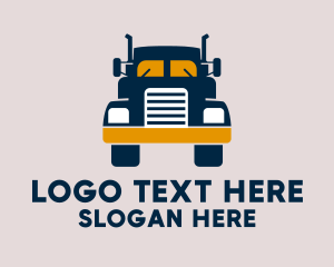 Logistics Delivery Truck Logo