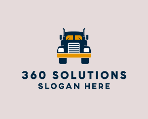 Logistics Delivery Truck logo design