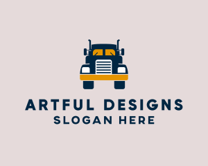 Logistics Delivery Truck logo design