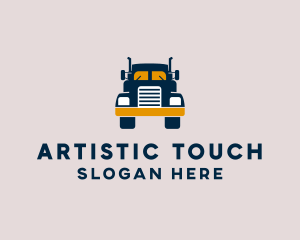 Logistics Delivery Truck logo design