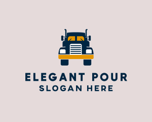 Logistics Delivery Truck logo design