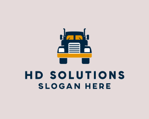 Logistics Delivery Truck logo design