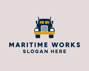 Logistics Delivery Truck logo design