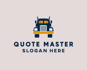 Logistics Delivery Truck logo design