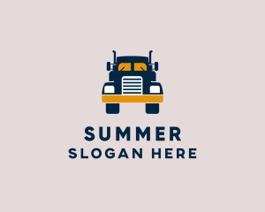 Logistics Delivery Truck logo design