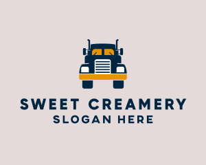 Logistics Delivery Truck logo design