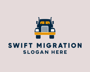 Logistics Delivery Truck logo design