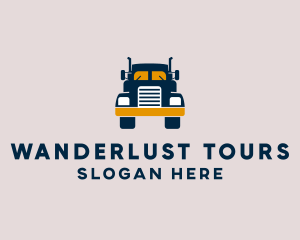 Logistics Delivery Truck logo design