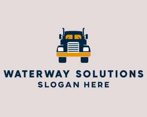 Logistics Delivery Truck logo design