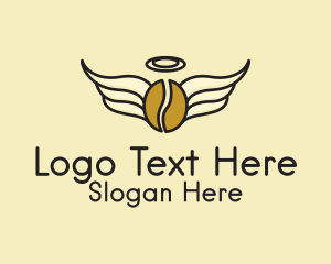 Organic Coffee - Angel Wings Coffee logo design