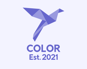 Pet Shop - Purple Geometric Bird logo design