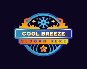 Fan - Fan Heating Cooling HVAC logo design