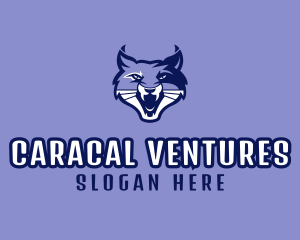 Caracal - Wild Feline Cat logo design