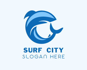 Shark Ocean Aquarium logo design