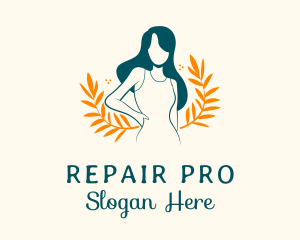 Lady Natural Hair Salon logo design