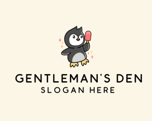 Penguin Ice Popsicle logo design