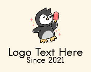 Penguin - Penguin Ice Popsicle Mascot logo design