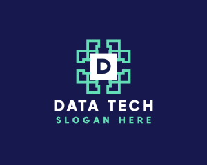 Data - Data Technology Network logo design