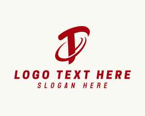 Racer - Shipping Freight Courier Letter T logo design