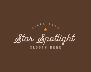 Hipster Cursive Business logo design