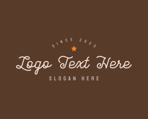 Hipster Cursive Business Logo