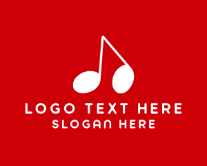 Note - Musical Melody Note logo design