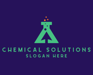 Arrow Chemical Flask  logo design