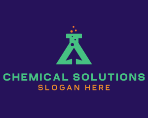 Arrow Chemical Flask  logo design