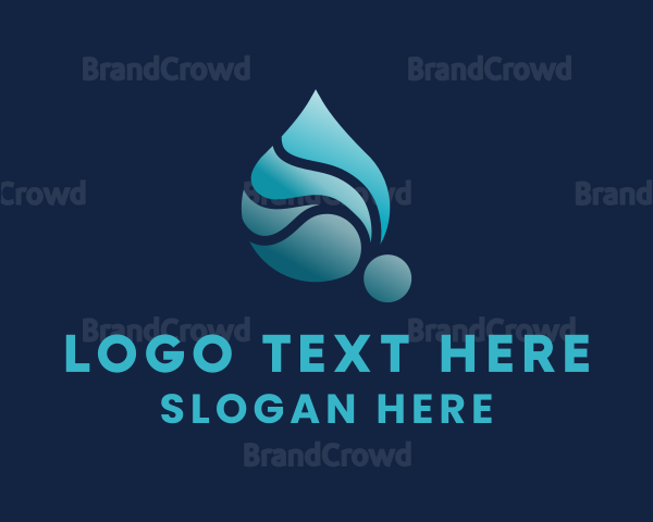 Aqua Water Liquid Logo