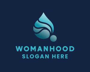 Aqua Water Liquid Logo