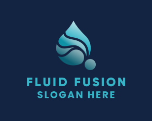 Aqua Water Liquid logo design