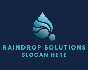 Raindrop - Aqua Water Liquid logo design