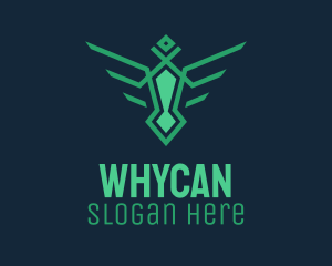 Clan - Mystic Geometric Bird Gaming logo design