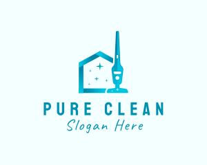 Home Cleaning Vacuum logo design