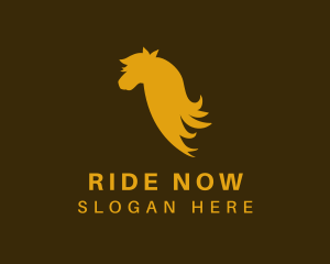 Golden Horse Stallion logo design