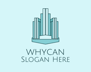 Blue Skyscraper Building  Logo