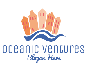 Beach Town Vacation logo design