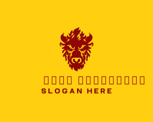 Livestock - Bull Bison Horn logo design