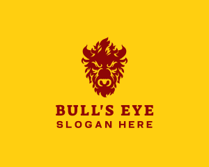 Bull Bison Horn logo design