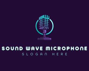 Microphone Radio Studio logo design