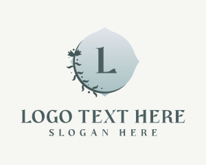 Event Stylist - Floral Wreath Stylist logo design