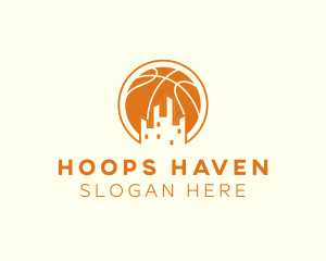 Hoops - City Basketball Sport logo design