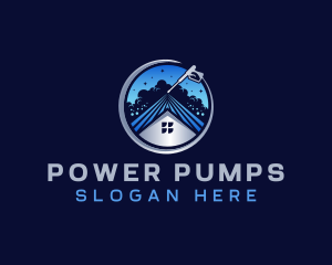 Cleaning Power Wash logo design