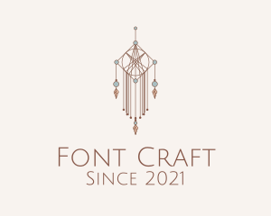 Bohemian Macrame Craft  logo design