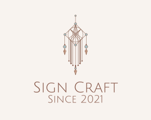 Bohemian Macrame Craft  logo design