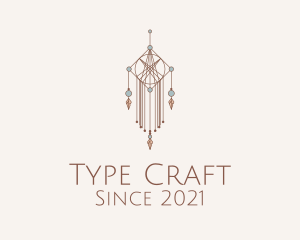 Bohemian Macrame Craft  logo design