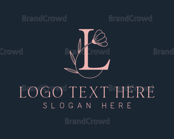 Boutique Floral Letter L Logo
