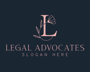 Boutique Floral Letter L logo design