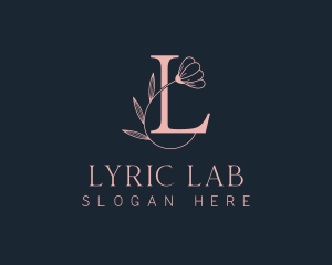 Boutique Floral Letter L logo design