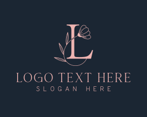Letter L - Boutique Floral Letter L logo design